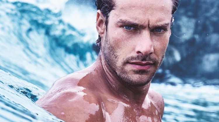 Front and center, Gonçalo Texeira appears in Avon's Musk fragrance campaign.