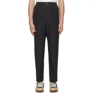 Gucci Black Cotton Poplin Logo Trousers Gucci Black Cotton Poplin Logo Trousers