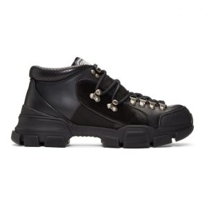Gucci Black Flashtrek High-Top Sneakers Gucci Black Flashtrek High-Top Sneakers