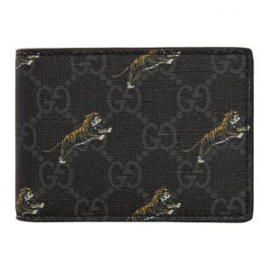 Gucci Black GG Tiger Wallet Gucci Black GG Tiger Wallet