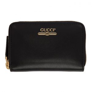 Gucci Black Zip Card Case Wallet Gucci Black Zip Card Case Wallet
