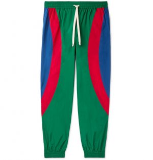 Gucci - Tapered Logo-Appliquéd Nylon Track Pants - Men - Multi Gucci - Tapered Logo-Appliquéd Nylon Track Pants - Men - Multi