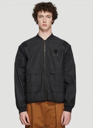 Gucci Utility Logo Back Bomber in Black size IT - 50 Gucci Utility Logo Back Bomber in Black size IT - 50