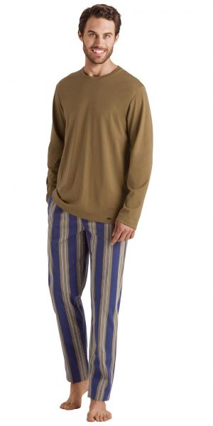 HANRO Night & Day L/SLV Shirt - Artichoke S - 75431 HANRO Night & Day L/SLV Shirt - Artichoke S - 75431