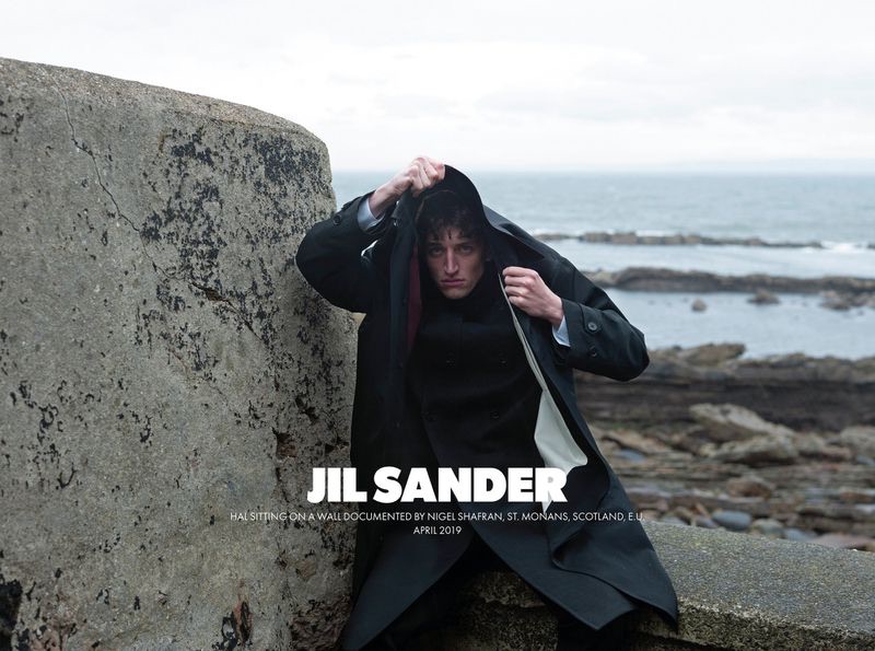 Hal Haines stars in Jil Sander's fall-winter 2019 men's campaign.