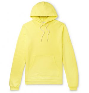 John Elliott - Beach Loopback Cotton-Jersey Hoodie - Men - Yellow John Elliott - Beach Loopback Cotton-Jersey Hoodie - Men - Yellow