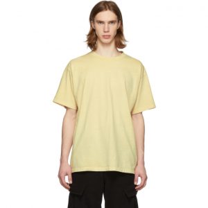 John Elliott Yellow Sun-Drenched University T-Shirt John Elliott Yellow Sun-Drenched University T-Shirt