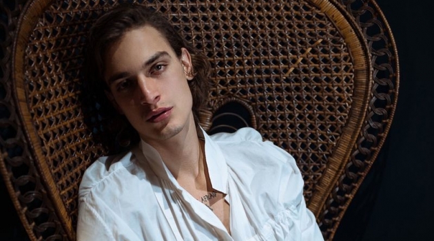 Jonathan Bellini Models Chic Style for L'Officiel Hommes Ukraine Cover Shoot