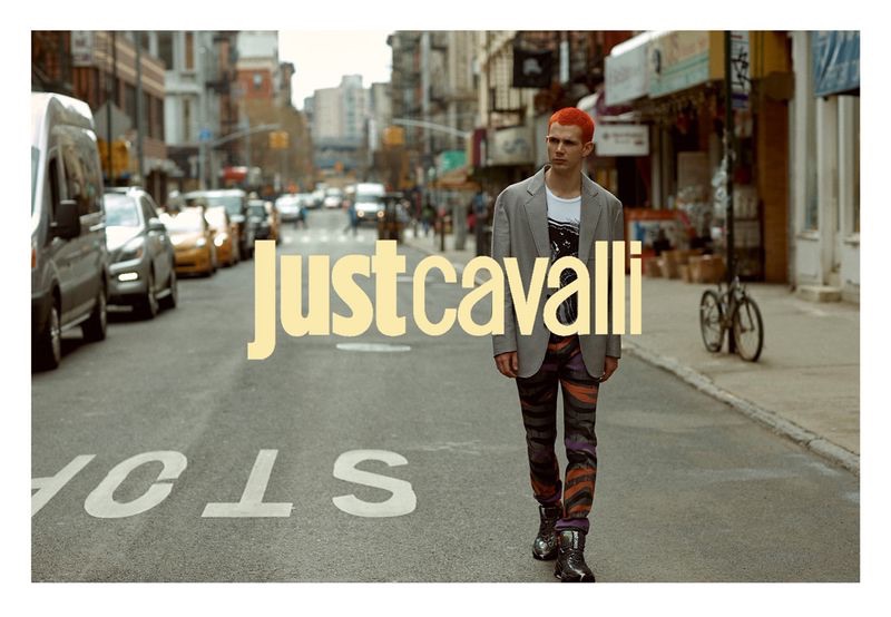 Taking to the streets of New York, Jacopo Olmo appears in Just Cavalli's fall-winter 2019 campaign.