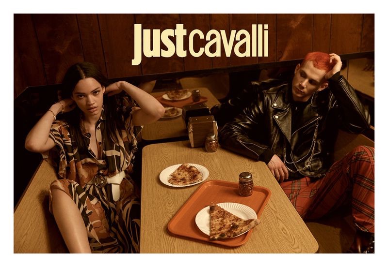 Zenith Richards photographs Avril Marion and Jacopo Olmo for Just Cavalli's fall-winter 2019 campaign.