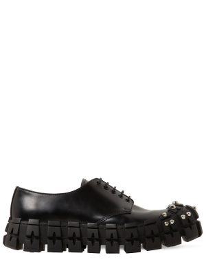 Leather Studded Lace-up Shoes Leather Studded Lace-up Shoes