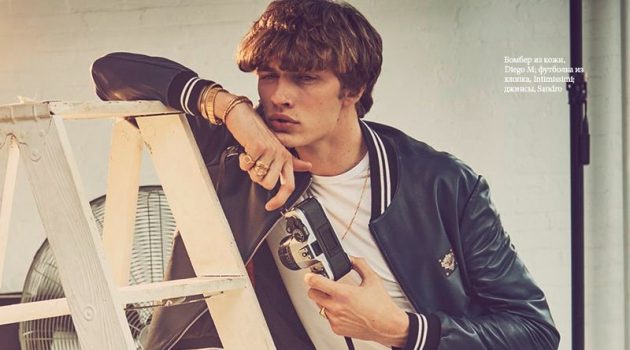 Lucky Blue Smith Plays Photographer for Elle Russia Lucky Blue Smith stars in a fashion editorial for Elle Russia.