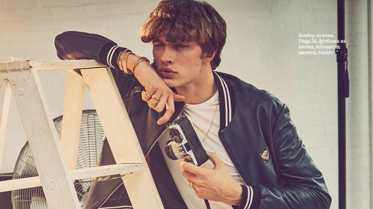 Lucky Blue Smith Plays Photographer for Elle Russia