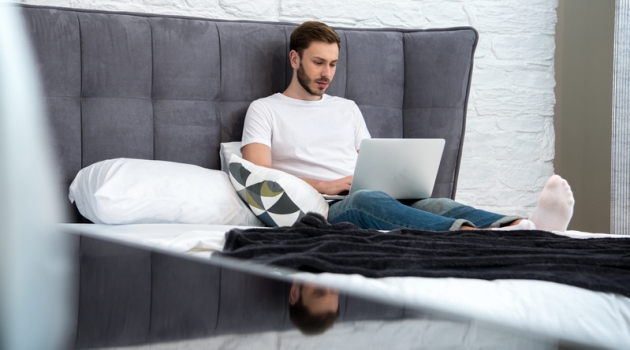 Freshen Up Your Bedroom Decor & Step Up Your Comfort Man Bedroom Laptop