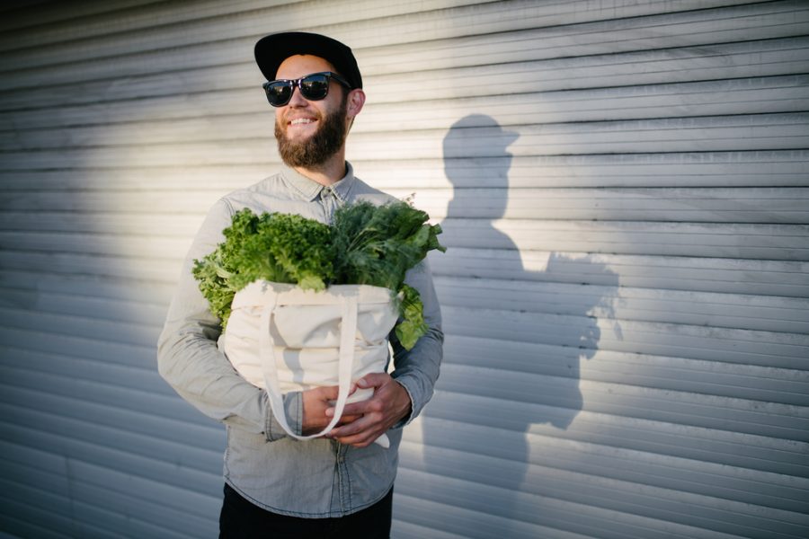 Man Eco Friendly Shopping Reusable Bag