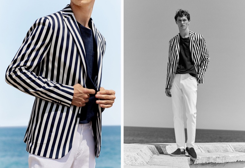 Mango enlists Luc Defont-Saviard to front its latest men's style outing for summer.