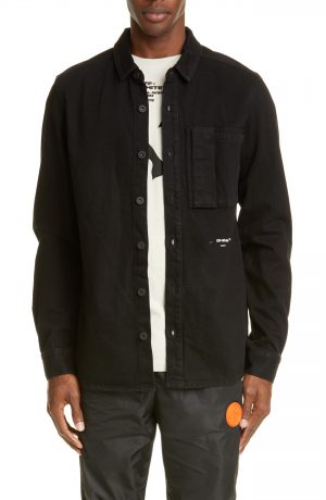 Men's Off-White Denim Shirt Men's Off-White Denim Shirt