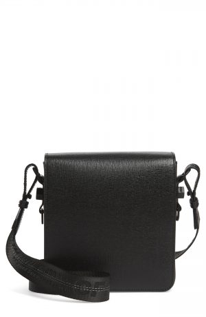 Men's Off-White Leather Crossbody Bag - Men's Off-White Leather Crossbody Bag -