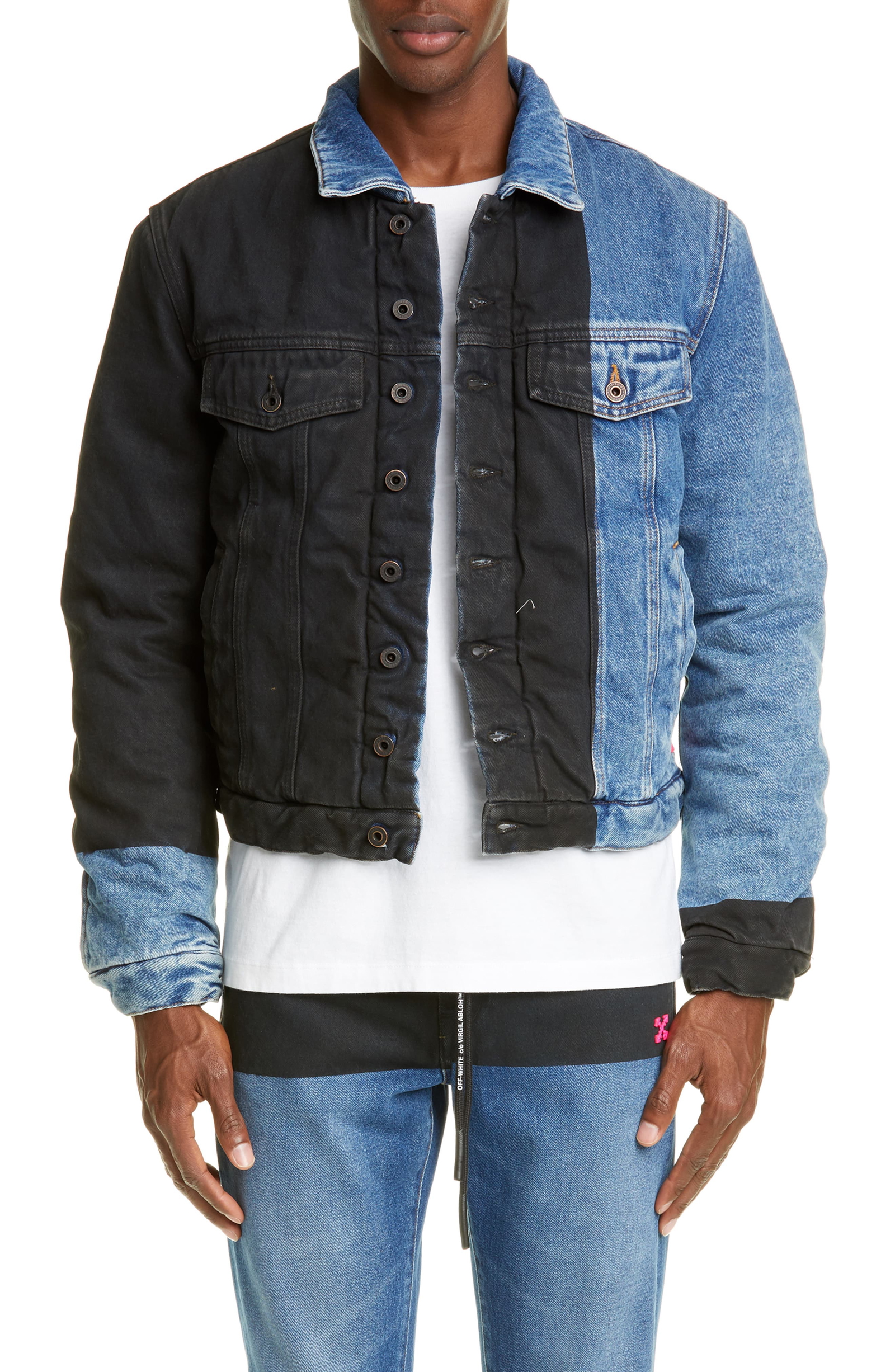 off white white denim jacket
