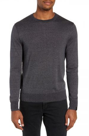Men's Rag & Bone Davis Slim Fit Crewneck Sweater, Size Medium - Grey Men's Rag & Bone Davis Slim Fit Crewneck Sweater, Size Medium - Grey