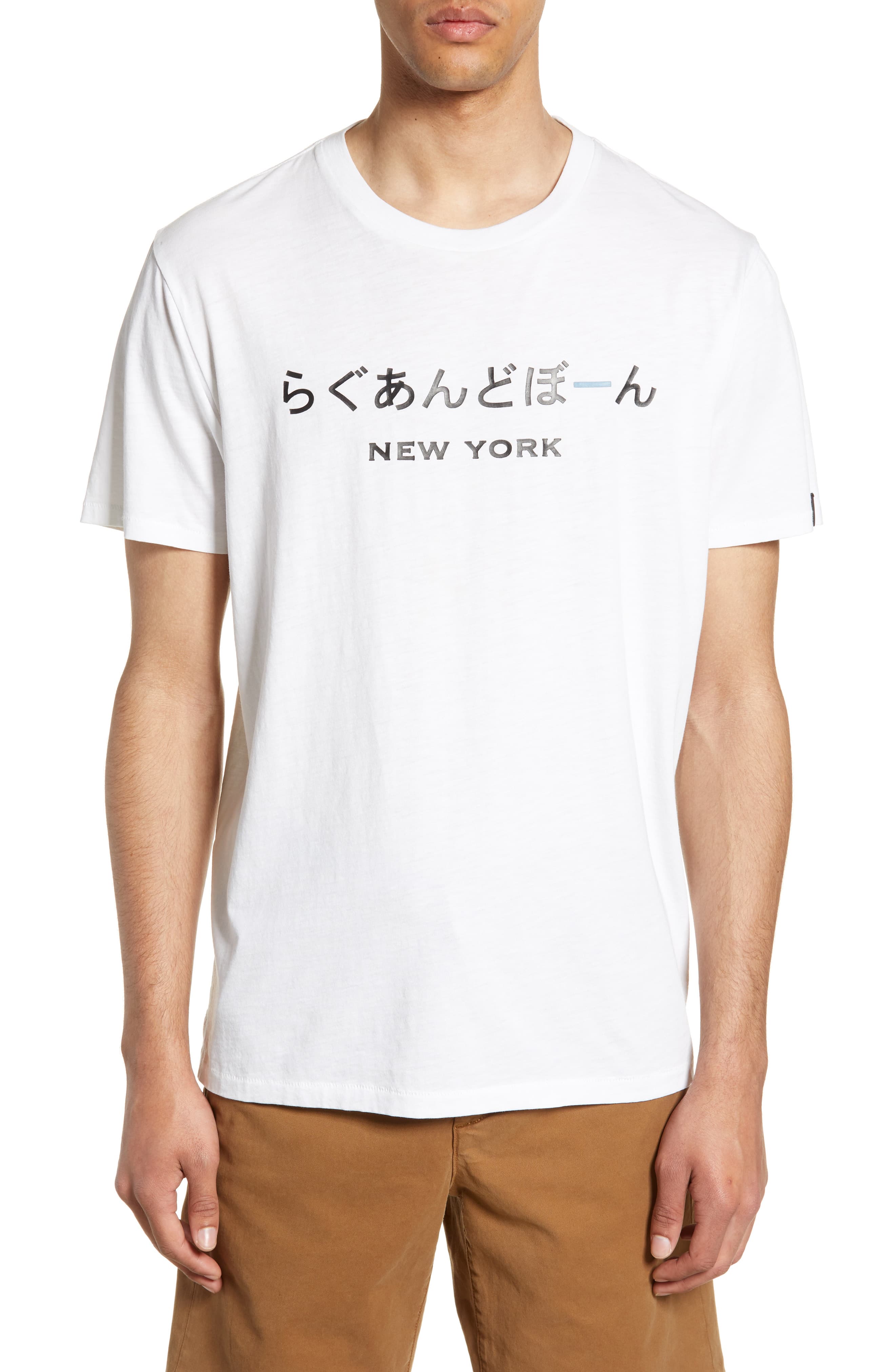 Men’s Rag & Bone New York Graphic T-Shirt, Size Large – White | The