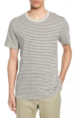 Men's Rag & Bone Railroad Slim Fit Stripe T-Shirt, Size Medium - Beige Men's Rag & Bone Railroad Slim Fit Stripe T-Shirt, Size Medium - Beige