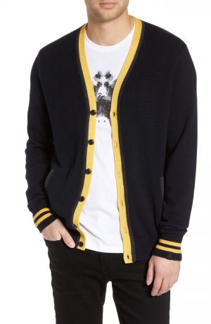 Men's Rag & Bone Stockton Slim Fit Cardigan, Size XX-Large - Blue Men's Rag & Bone Stockton Slim Fit Cardigan, Size XX-Large - Blue