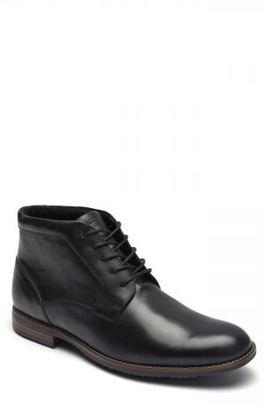 Men's Rockport Dustyn Waterproof Chukka Boot, Size 7 W - Black Men's Rockport Dustyn Waterproof Chukka Boot, Size 7 W - Black