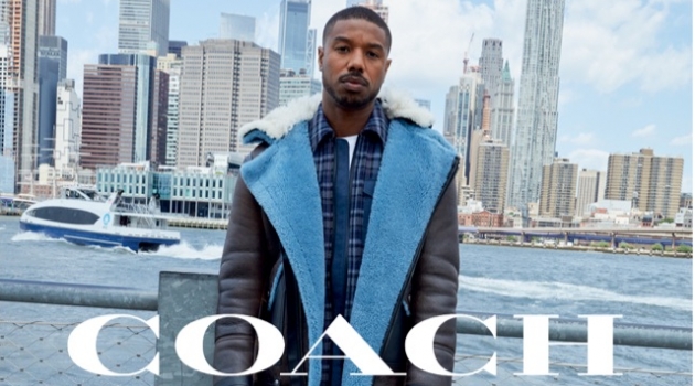 Michael B. Jordan Takes to Brooklyn for Coach Fall '19 Campaign Starring in Coach's fall-winter 2019 men's campaign, Michael B. Jordan poses with The Rivington backpack.