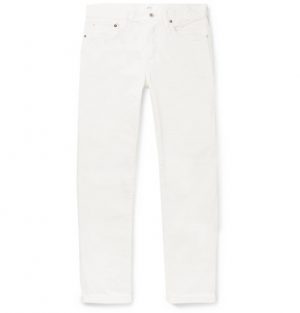 Mr P. - Slim-Fit Selvedge Denim Jeans - Men - White Mr P. - Slim-Fit Selvedge Denim Jeans - Men - White