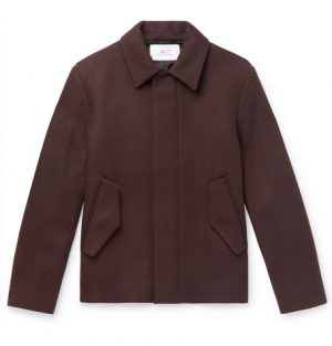 Mr P. - Wool-Blend Blouson Jacket - Men - Brown Mr P. - Wool-Blend Blouson Jacket - Men - Brown