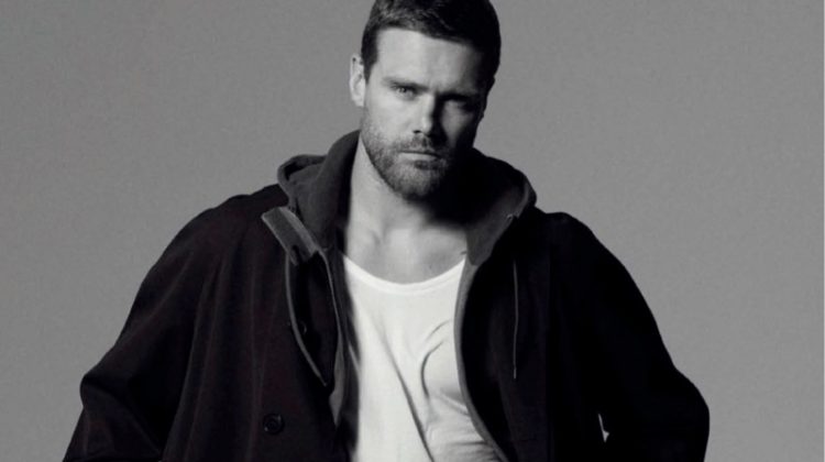 Nick Youngquest Dons Black Fashions for Spanish GQ