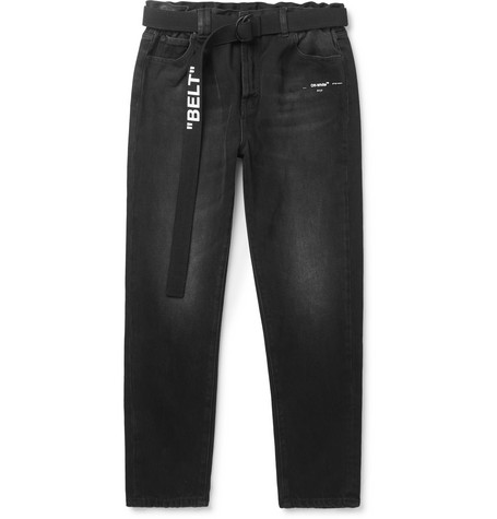 off white denim jeans