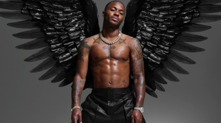 Raheem Sterling Earns His Wings with British GQ Cover Shoot