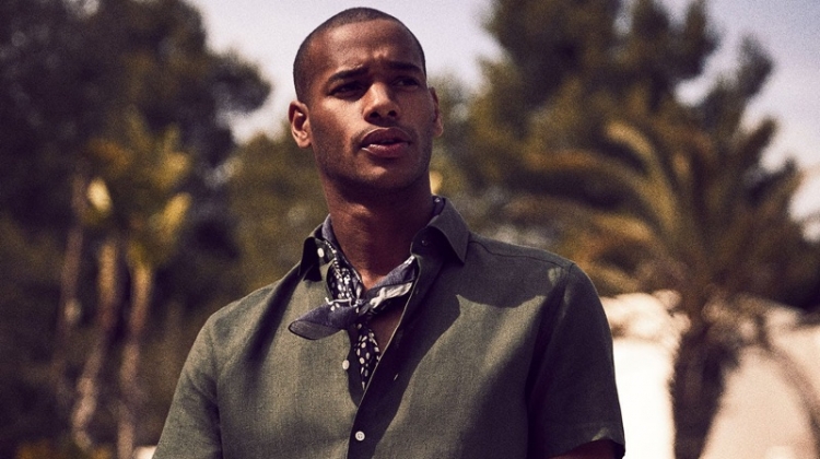 Sacha M'Baye dons chic summer style from Reiss.