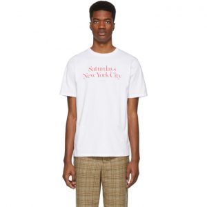 Saturdays NYC White Miller Standard T-Shirt Saturdays NYC White Miller Standard T-Shirt