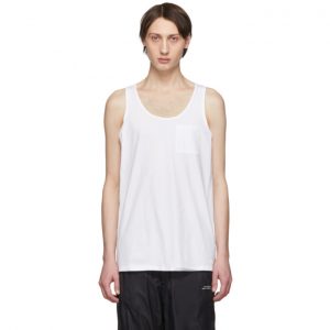 Saturdays NYC White Pima Rosen Tank Top Saturdays NYC White Pima Rosen Tank Top