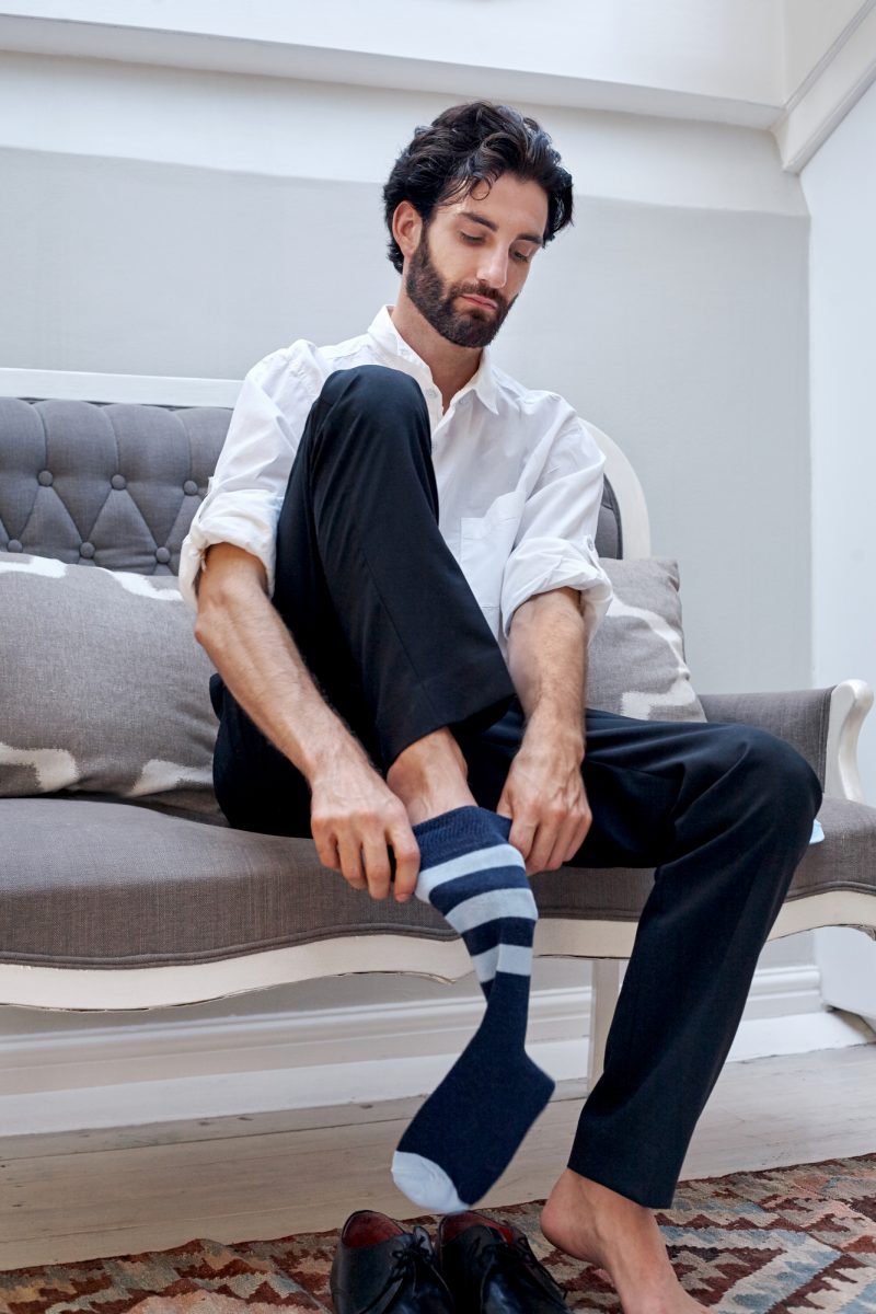 Stylish Man Striped Socks