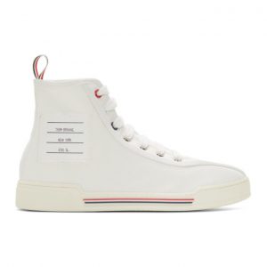Thom Browne White Cupsole High-Top Sneakers Thom Browne White Cupsole High-Top Sneakers