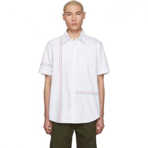 Thom Browne White Stripe Oxford Shirt Thom Browne White Stripe Oxford Shirt