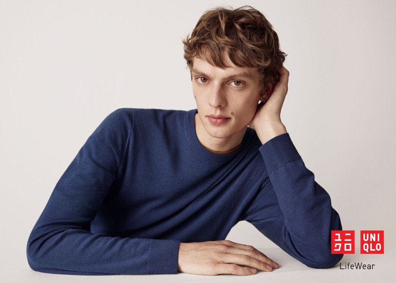 Leon Dame fronts the UNIQLO LifeWear fall-winter 2019 men's campaign.