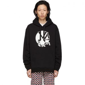 Valentino Black Circle Logo Hoodie Valentino Black Circle Logo Hoodie
