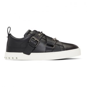 Valentino Black Valentino Garavani V-Punk Slip-On Sneakers Valentino Black Valentino Garavani V-Punk Slip-On Sneakers