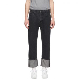 Valentino Black Washed Overfit Jeans Valentino Black Washed Overfit Jeans