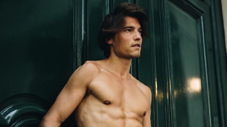Taking to the streets of Paris, Yannick Hansen poses for the lens of Allen Henson.
