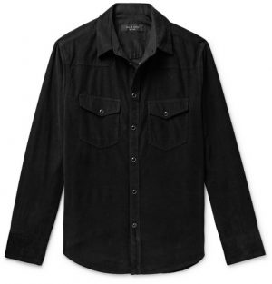 rag & bone - Beck Garment-Dyed Cotton-Corduroy Western Shirt - Men - Black rag & bone - Beck Garment-Dyed Cotton-Corduroy Western Shirt - Men - Black
