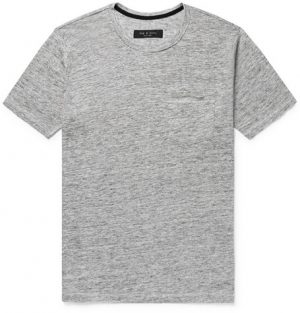 rag & bone - Owen Slub Linen-Jersey T-Shirt - Men - Gray rag & bone - Owen Slub Linen-Jersey T-Shirt - Men - Gray