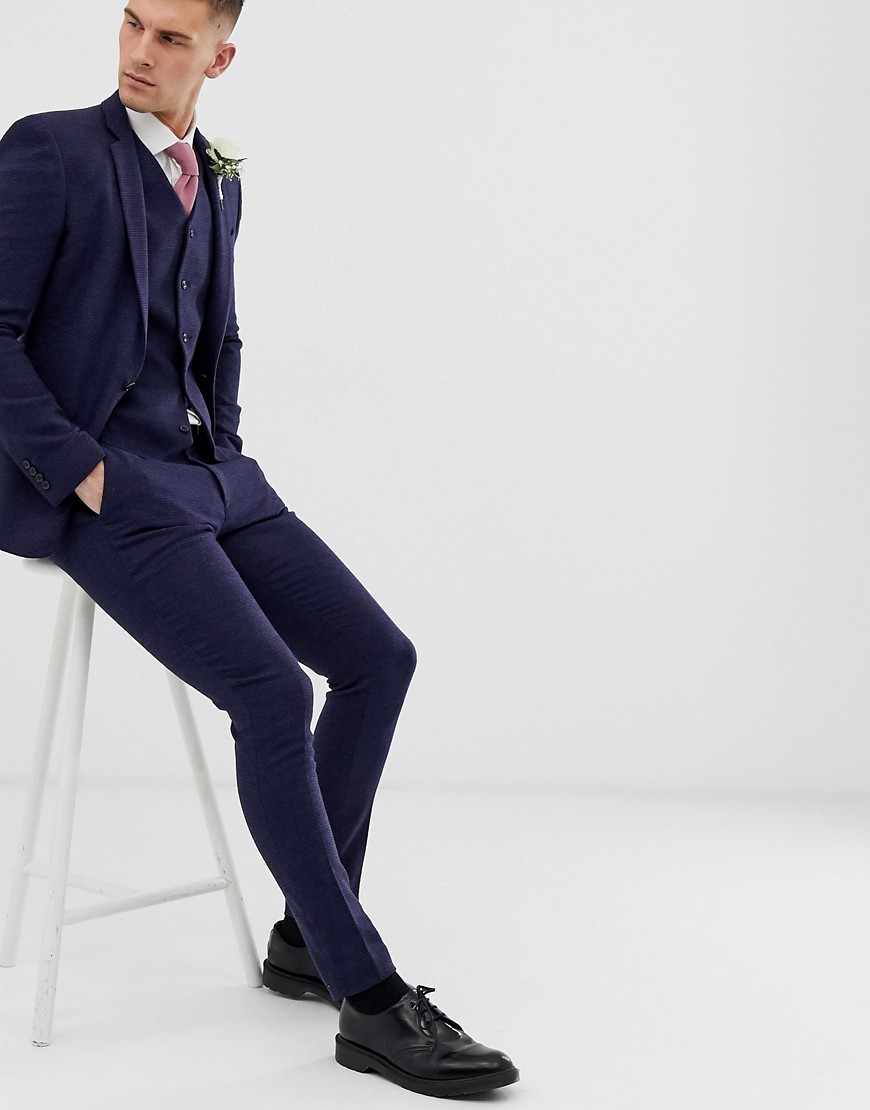 blue suit pants