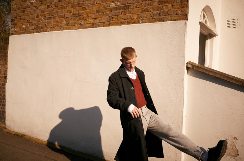 American Vintage enlists Connor Newall to appear in its fall-winter 2019 lookbook.