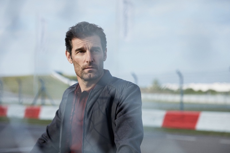 Embracing contemporary style, Mark Webber appears in the BOSS x Porsche fall-winter 2019 campaign.